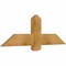 Ekena Millwork Eugene Rough Sawn Timber Gable Bracket, Western Red Cedar, 48"W x 16"H x 2"D x 6"F, 8/12 Pitch GBW048X16X0206EUG00RWR - alternate 2